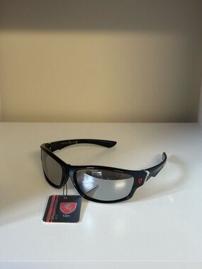 Men's Black Polarized Sport Sunglasses